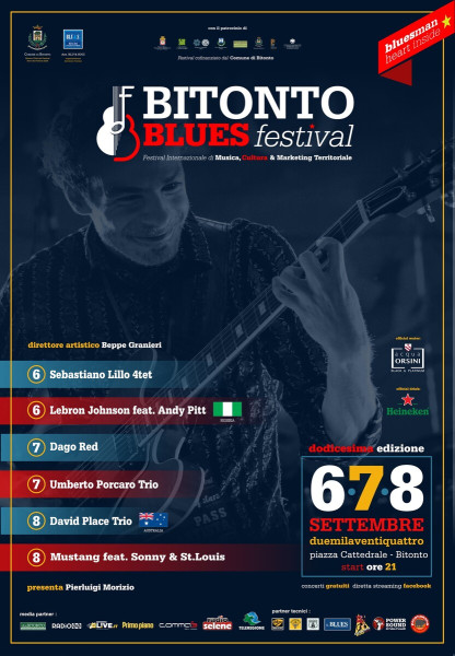 Bitonto – Bitonto Blues Festival: tre sere di musica gratuita