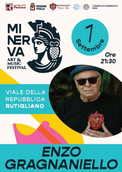 Rutigliano – ENZO GRAGNANIELLO in concerto al MINERVA FESTIVAL di RUTIGLIANO