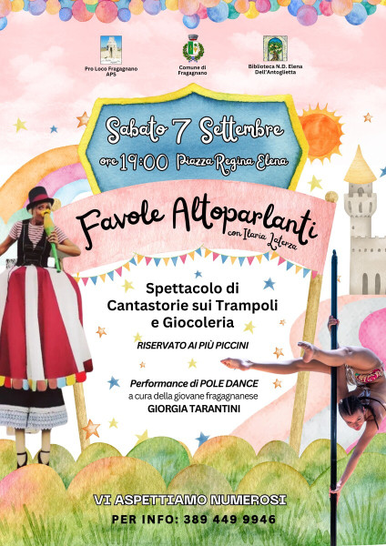 Favole Altoparlanti e performance di pole dance