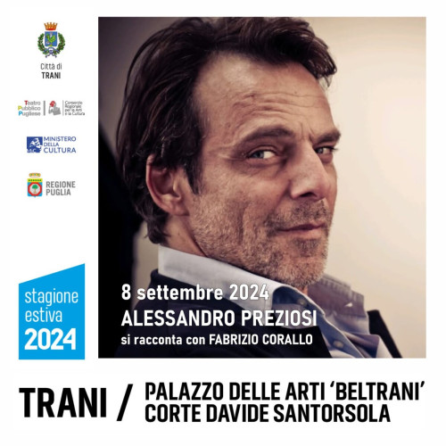 Trani – Talk con Alessandro Preziosi