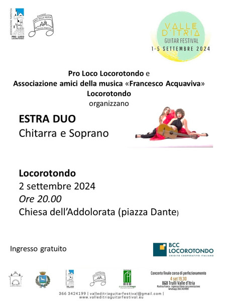 Locorotondo – Estraduo – Chitarra e Soprano