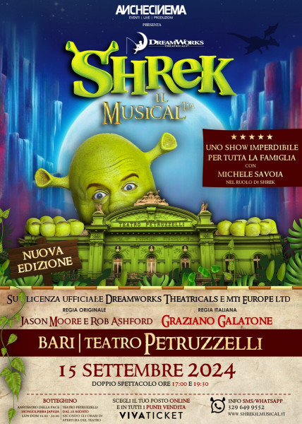 Bari – Shrek – il Musical prodotto da AncheCinema