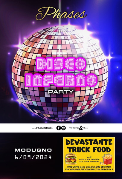 Disco Inferno Party by Phases Band - Modugno