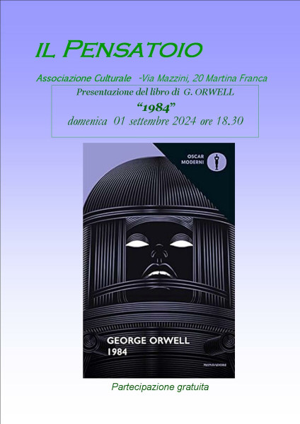 Presentazione del libro di G. ORWELL   "1984"