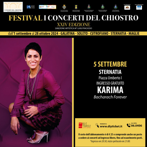 Karima in concerto per I Concerti del Chiostro