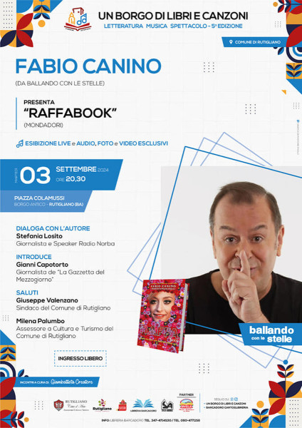 FABIO CANINO presenta il suo libro su RAFFAELA CARRÀ