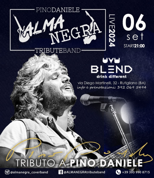 ALMANEGRA Pino Daniele Tribute Band al BLEND Wine Bar