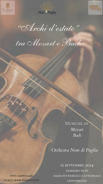 ARCHI D'ESTATE tra Mozart e Bach