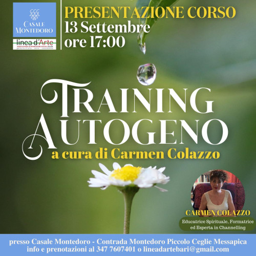 Ceglie Messapica – Corso di Training Autogeno a cura di Carmen Colazzo | presentazione