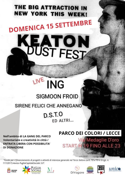 Lecce – KEATON DUST FEST Musica live al Parco Dei Colori