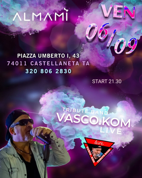Vasco.Kom live all'Almamì