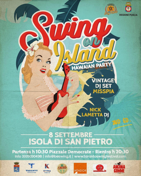 L'Isola di San Pietro è hawaiana con Swing on Island