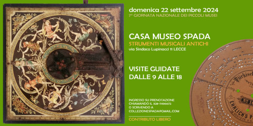 Giornata Nazionale Piccoli Musei alla Casa Museo Spada