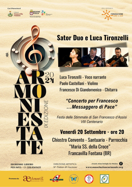 Concerto per Francesco...Messaggero di Pace - AEstate IX ed