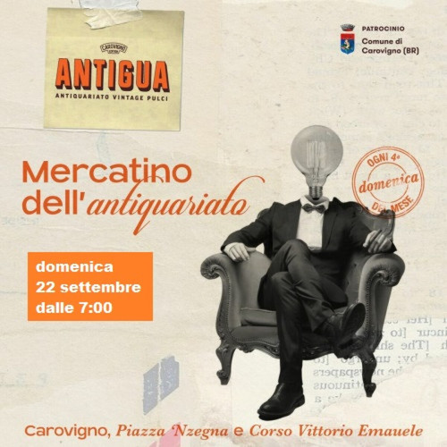 MERCATINO del Vintage e Antiquariato - ogni 4°domenica del mese, con l'aperitivo al Picci Bar