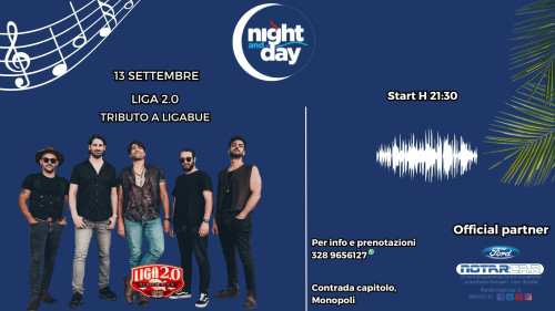 Liga 2.0 - Ligabue tribute band live at Night and Day| Beer Festa Edition |