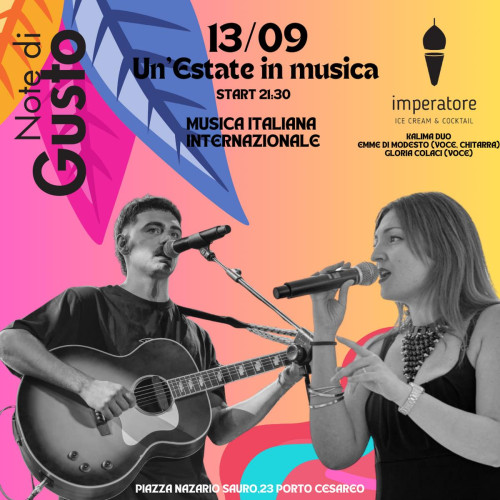 Serata Musicale con il Kalima Duo a Porto Cesareo