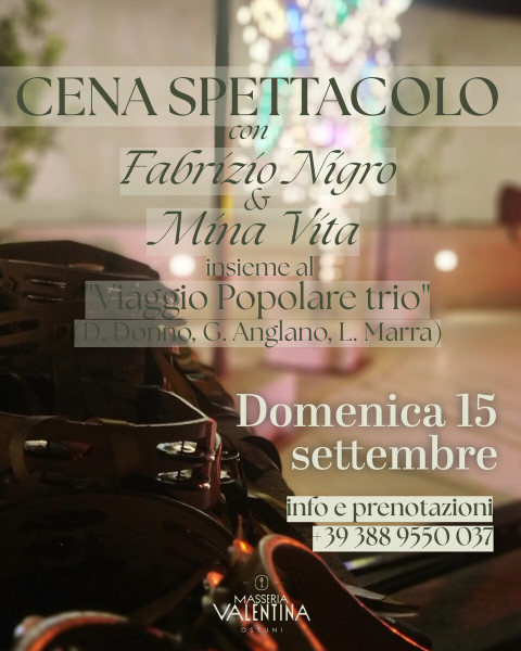 Cena con spettacolo di pizzica