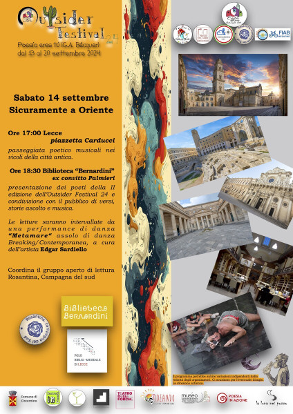 Outsider Festival 24 a Lecce "Sicuramente a Oriente"