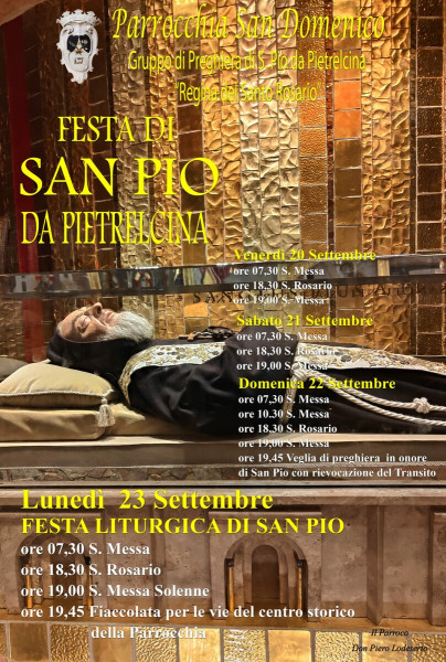 Festa e fiaccolata di San Pio da Pietrelcina