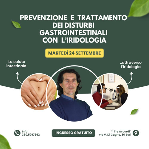 Iridologia e disturbi gastrointestinali