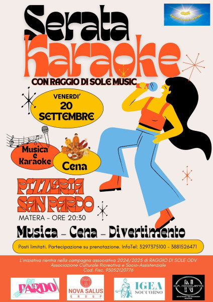 Serata Karaoke con Raggio di Sole Music