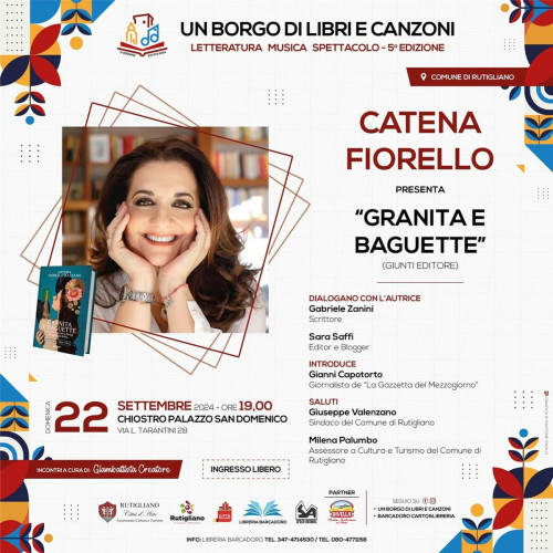 CATENA FIORELLO presenta il suo libro «GRANITA E BAGUETTE»