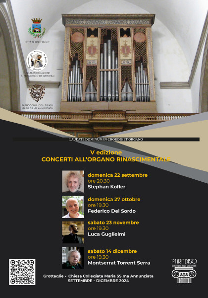 Concerti al prezioso organo rinascimentale di Grottaglie - V edizione