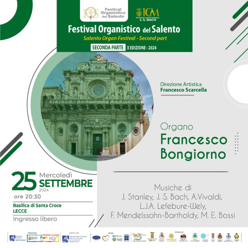 Lecce – FOS 2024 | Concerto d&apos;organo di Francesco Bongiorno