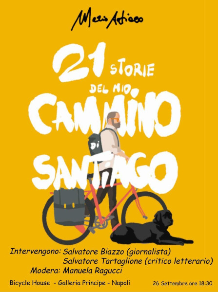 Presentazione del nuovo romanzo di Mario Artiaco sul suo cammino di Santiago in bicicletta
