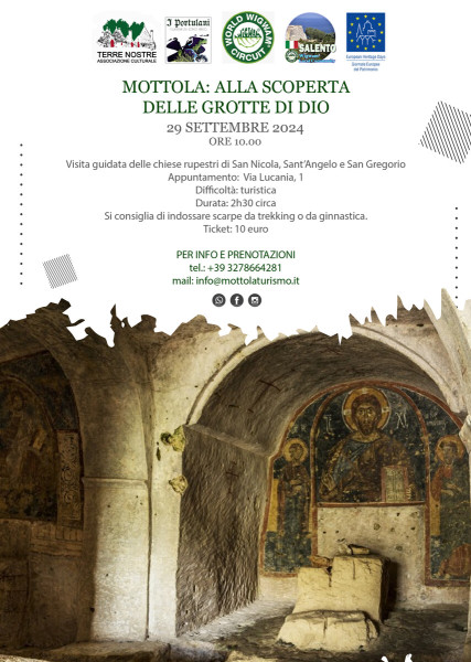 Mottola, alla scoperta delle grotte di Dio