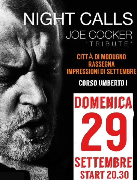 Night Calls tributo a Joe Cocker Live per "Impressioni di Settembre"