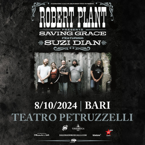 ROBERT PLANT torna a Bari, 8 ottobre 2024 nel Teatro Petruzzelli