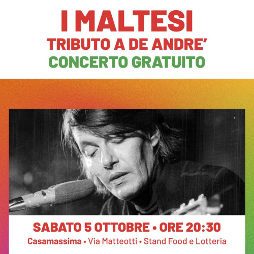 Casamassima – I Maltesi – Tributo a De Andrè – concerto gratuito a Casamassima