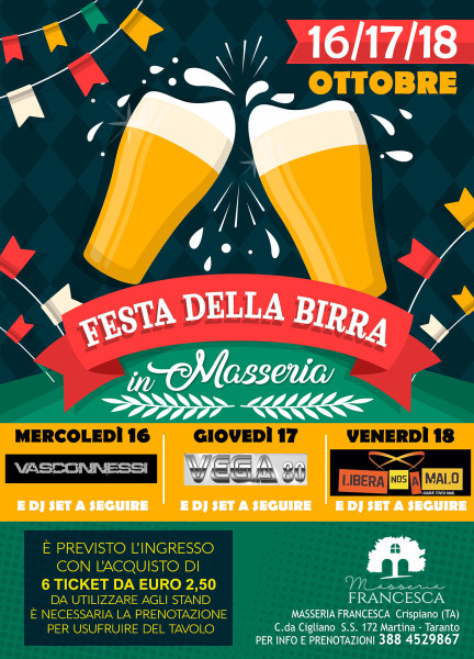 Festa della birra in masseria francesca