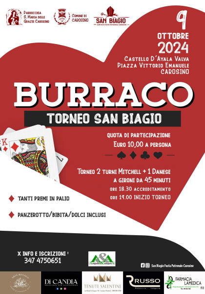 Torneo di Burraco - San Biagio