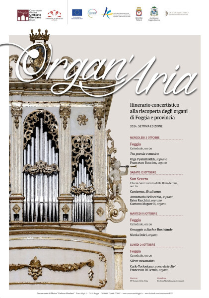 Al via in cattedrale a Foggia la settima edizione di Organ'Aria