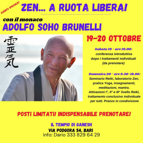 Zen a ruota libera con il monaco Adolfo Brunelli