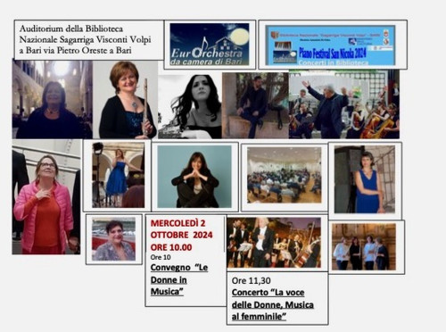 Bari – Convegno – Concerto “Le Donne in Musica”