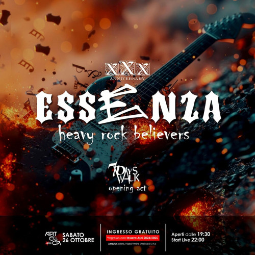 ESSENZA + 7 Days Walk:  heavy-rock live concert