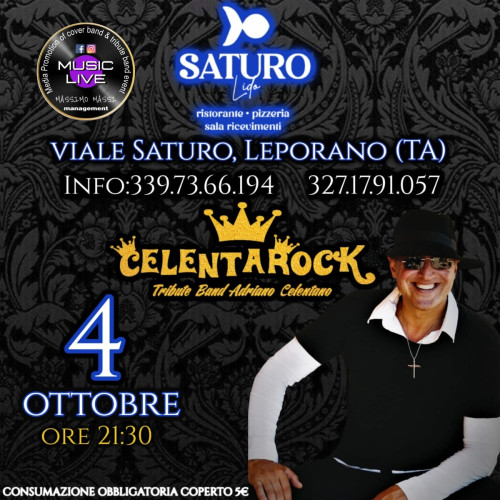 Celentano rock live concert a lido Saturo