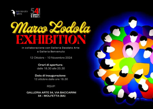 L' arte pop di Marco Lodola illumina la Galleria Arte54 di Molfetta. L' artista internazionale delle sculture luminose dal  Festival di  Sanremo sarà a Molfetta con la sua  Exhibition.