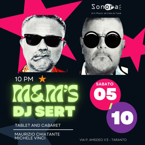 Tablet & Cabaret con gli m&m's dj sert