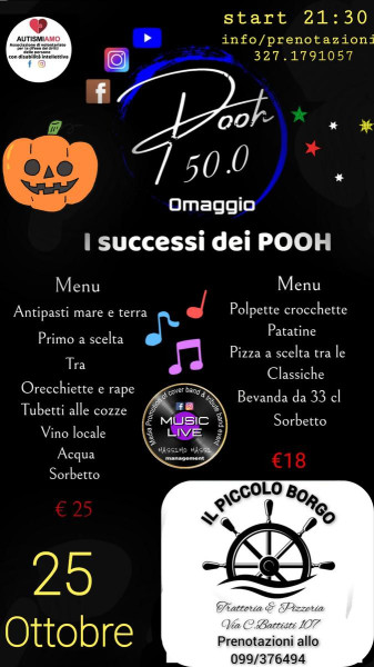 50.0 OMAGGIO AI POOH  IN LIVE AL PICCOLO BORGO DI MURIANNI