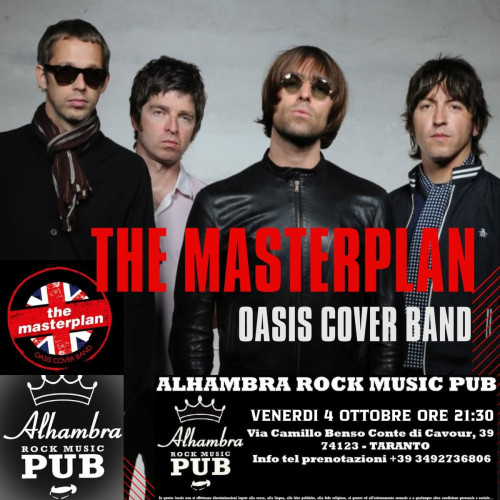 The MasterPlan Oasis coverband live @Alhambra rock music pub
