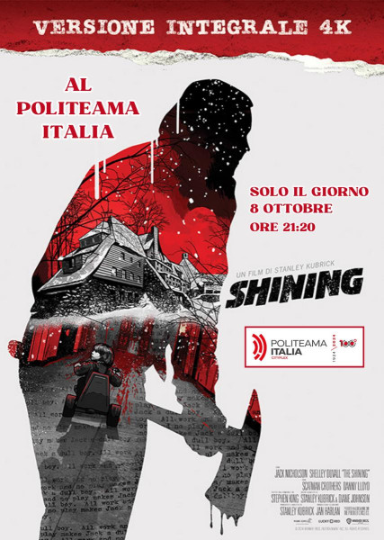 Bisceglie – Proiezione del film SHINING 4K al Politeama Italia di Bisceglie