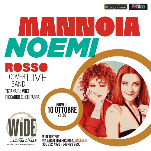 ROSSO LIVE COVER BAND - MANNOIA NOEMI LIVE A BISCEGLIE