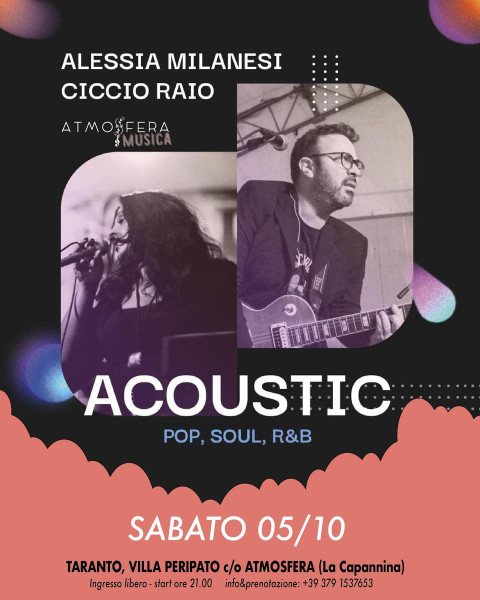 ACOUSTIC SOUL R&B DUO live alla Villa Peripato