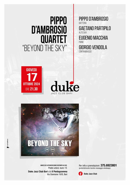 Bari – Pippo D&apos;Ambrosio Quartet – Beyond the Sky