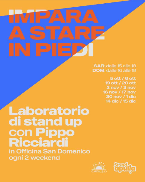 IMPARA A STARE IN PIEDI! corso di Stand Up con Pippo Ricciardi